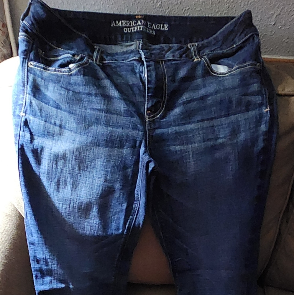 American Eagle Outfitters Artist Women's Size 16 Dark Blue Flare Jeans